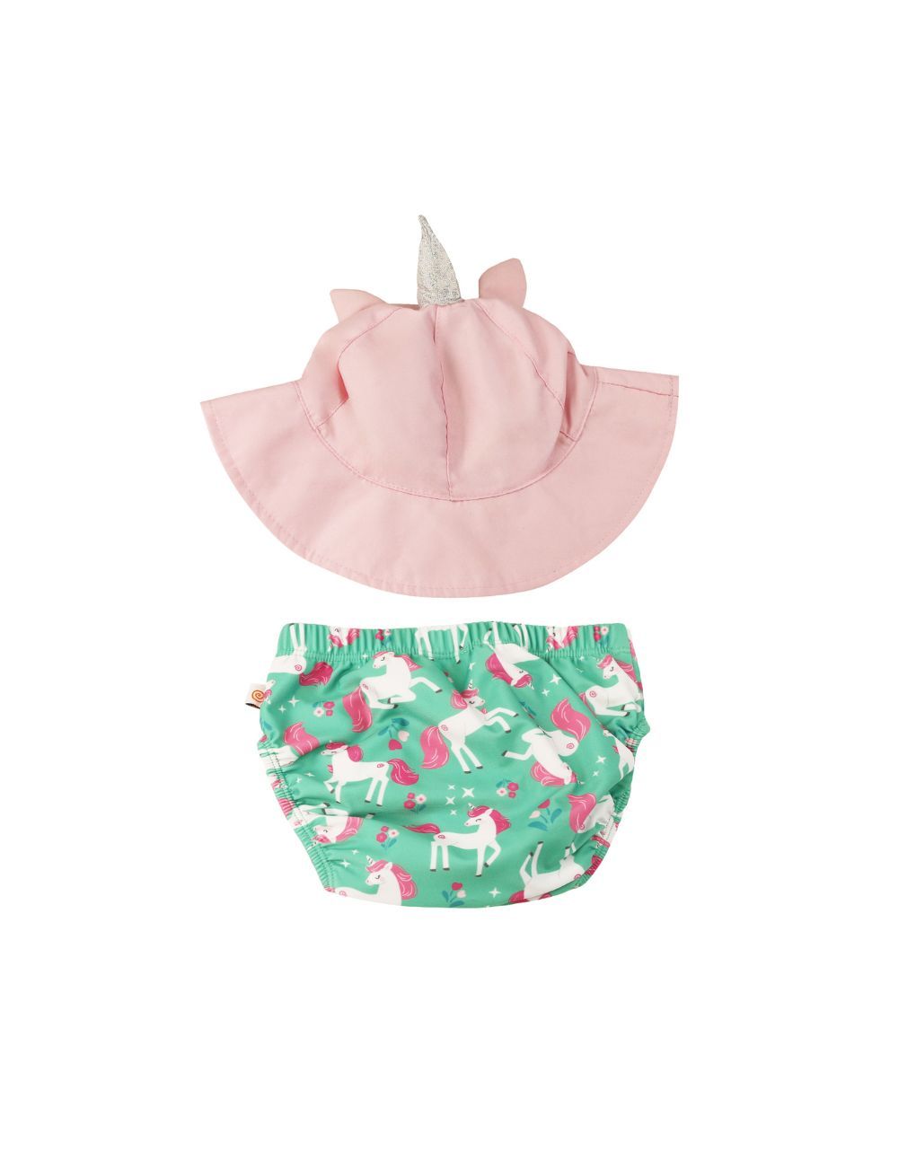 Zoocchini σετ μαγιό και καπέλο upf50+ unity the unicorn 6-24 μηνών zoo12023 - Zoocchini