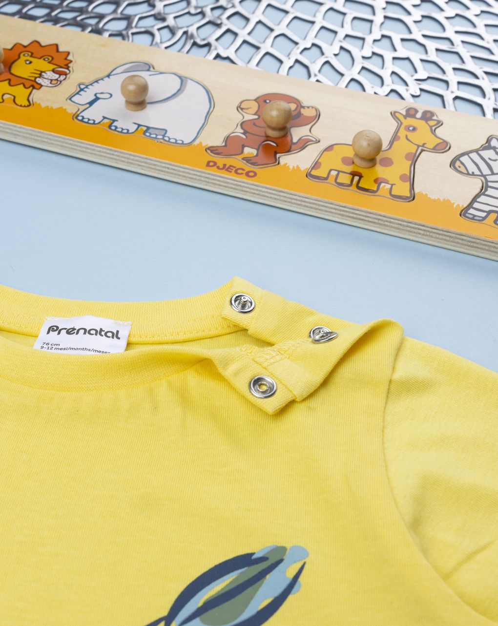 βρεφικό t-shirt κίτρινο με λιοντάρι για αγόρι - Prénatal