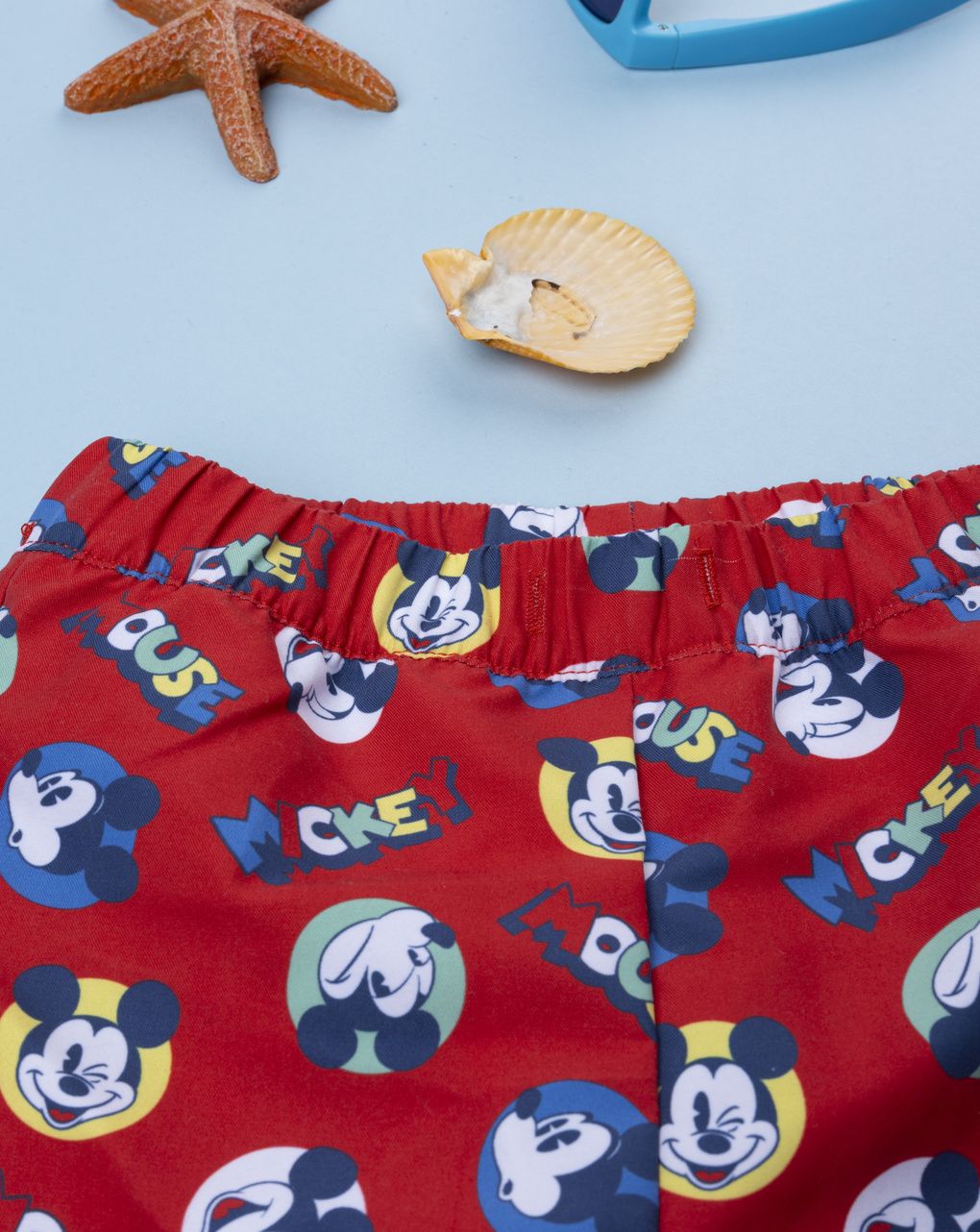 βρεφικό μαγιό boxer κόκκινο mickey για αγόρι - Prénatal