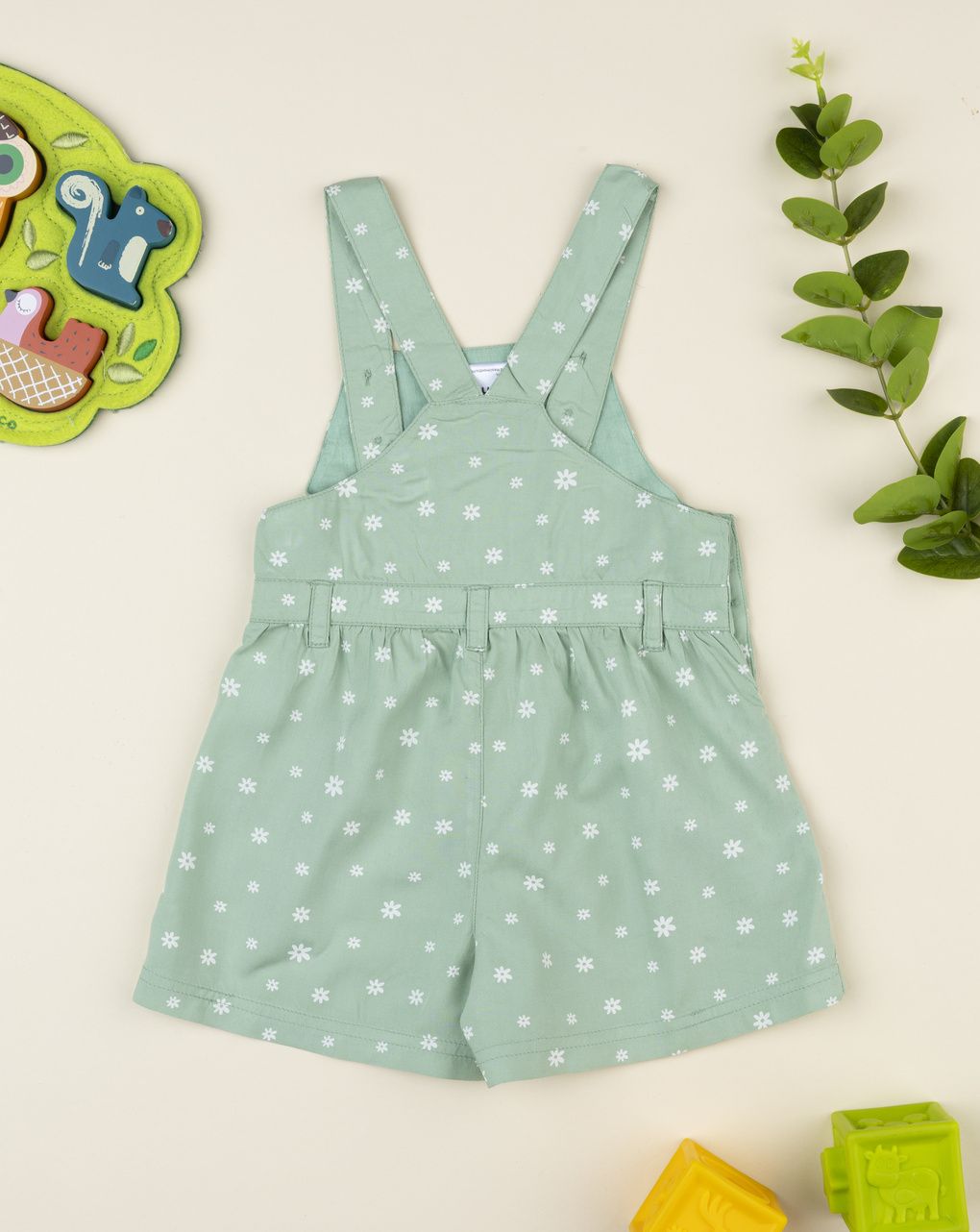 βρεφική ολόσωμη φόρμα φιστικί φλοράλ για κορίτσι - Prénatal