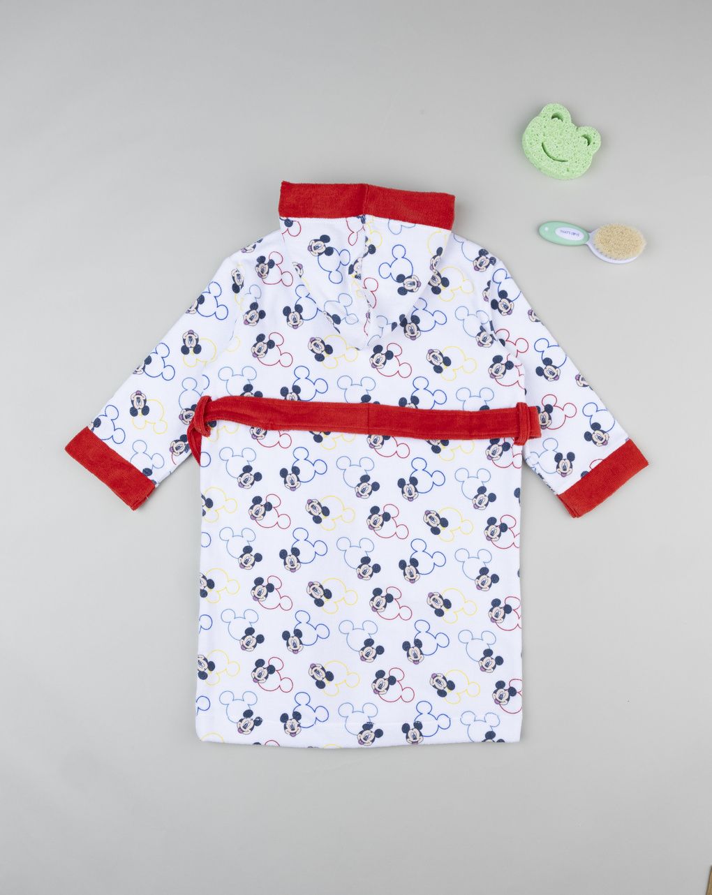 παιδικό μπουρνούζι σενίλ λευκό mickey για αγόρι - Prénatal