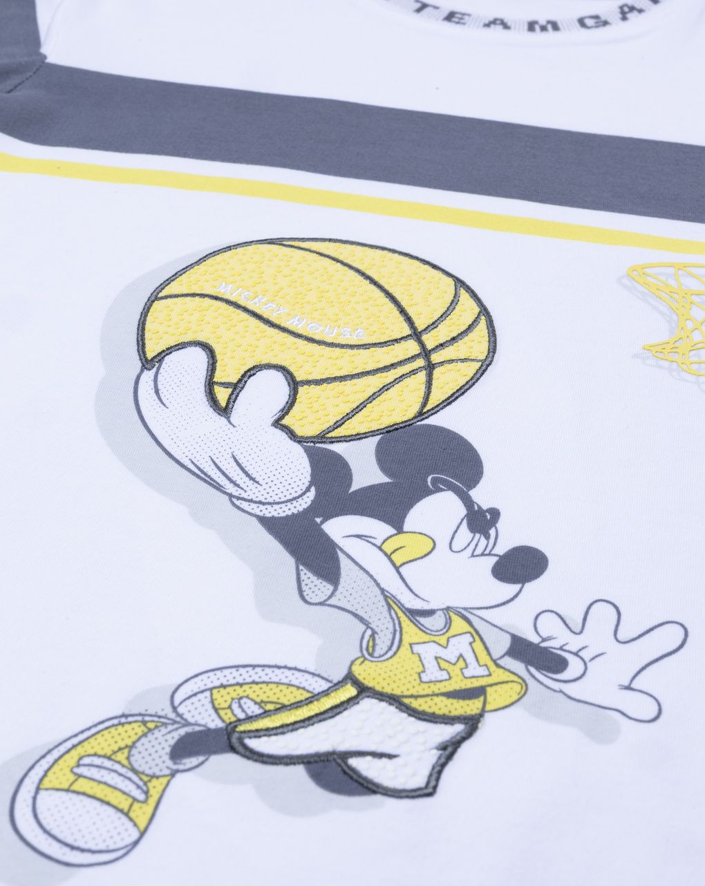 παιδικό t-shirt λευκό mickey basket για αγόρι - Prénatal