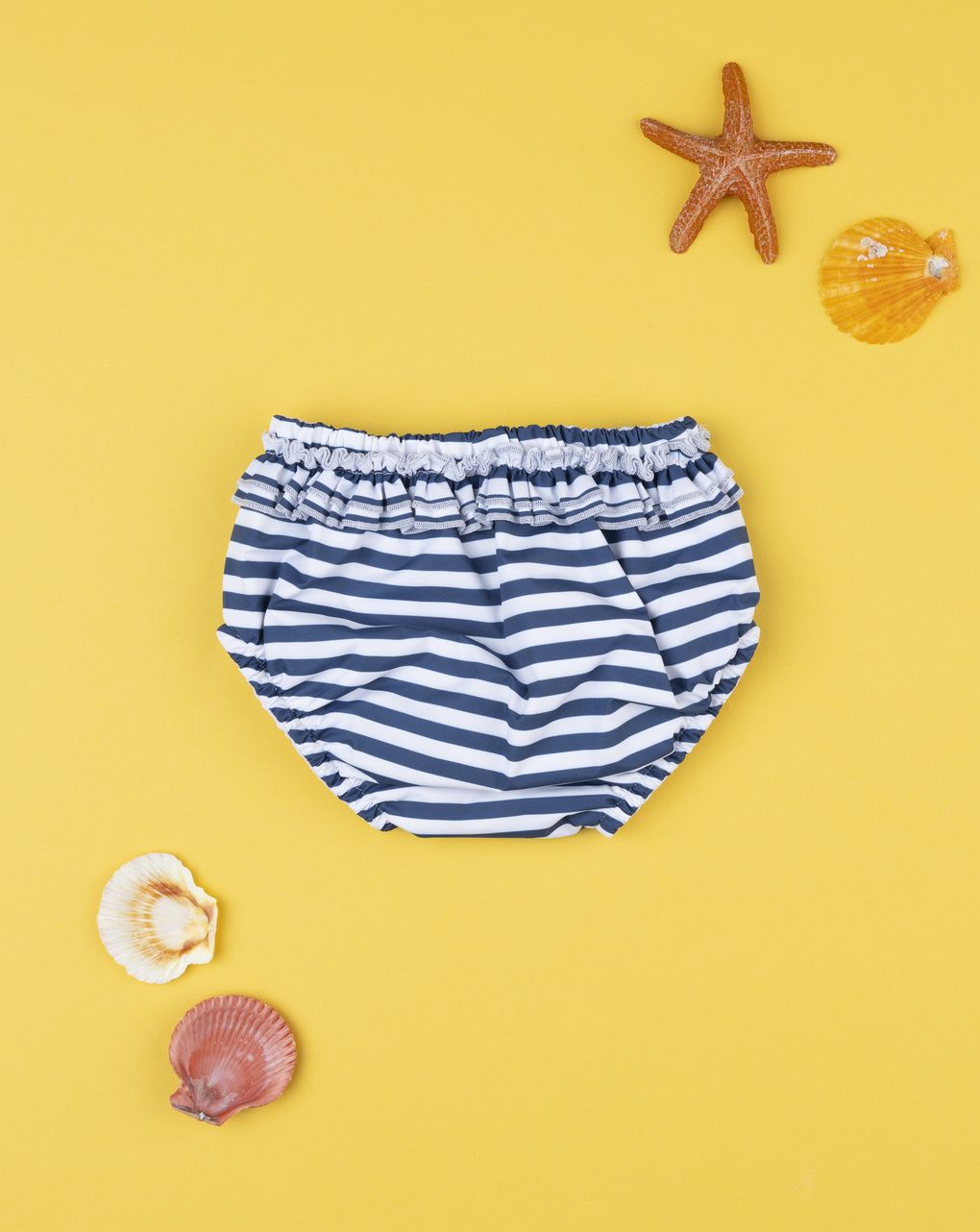 βρεφικό μαγιό πάνα ριγέ μπλε/λευκό minnie για κορίτσι - Prénatal