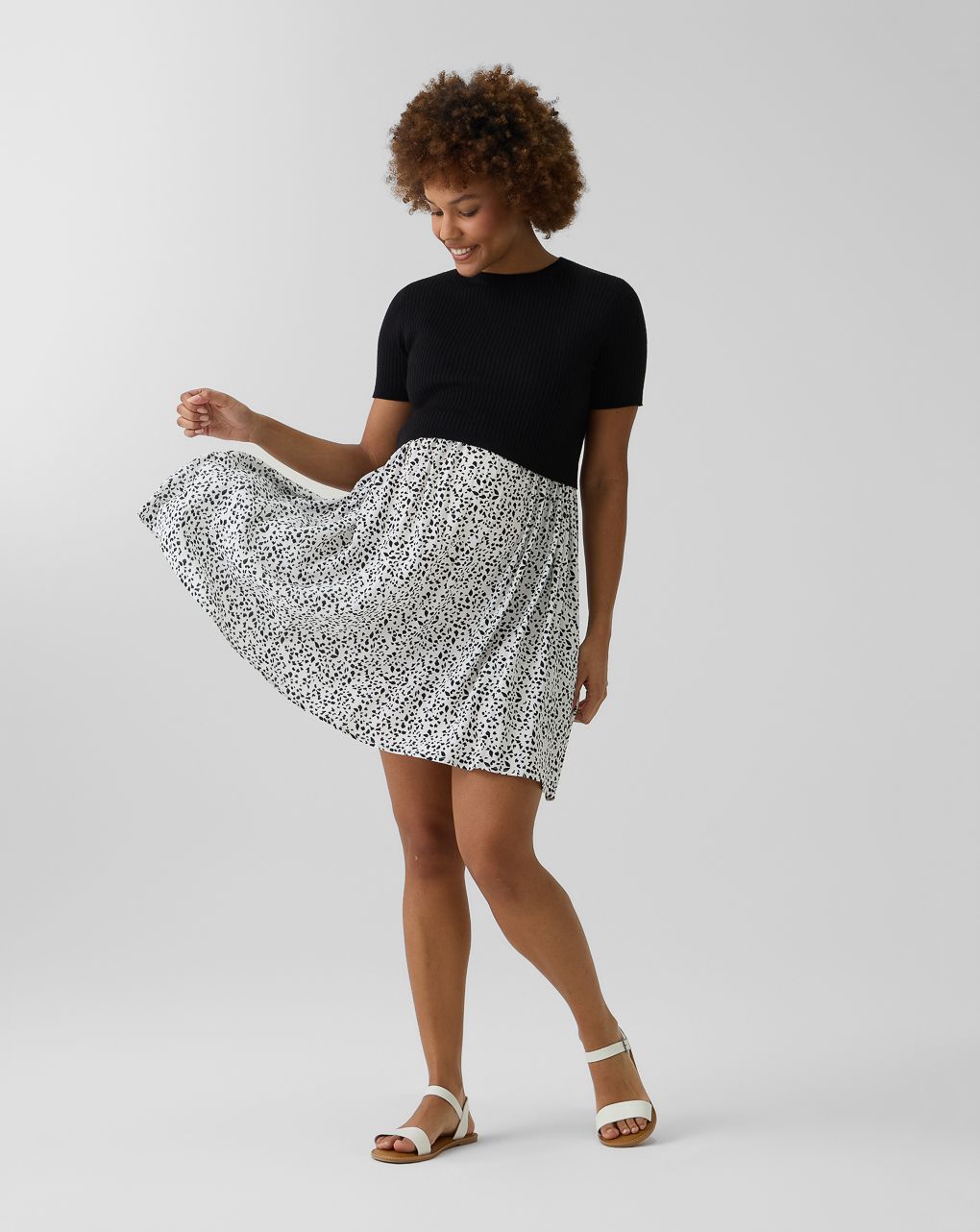 γυναικείο φόρεμα εγκυμοσύνης/θηλασμού animal print