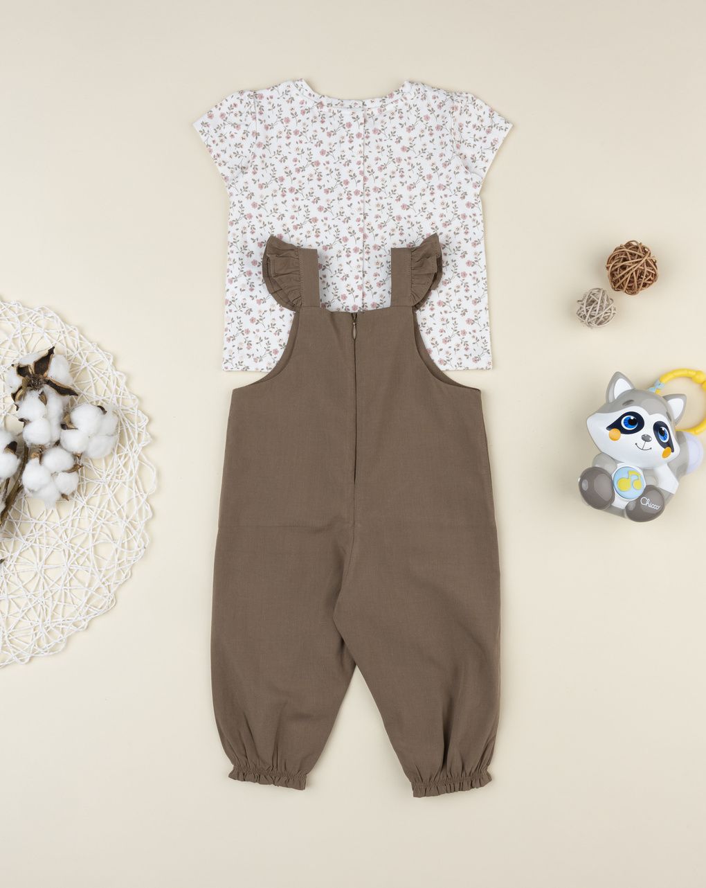 βρεφικό σετ t-shirt και σαλοπέτα wood για κορίτσι - Prénatal