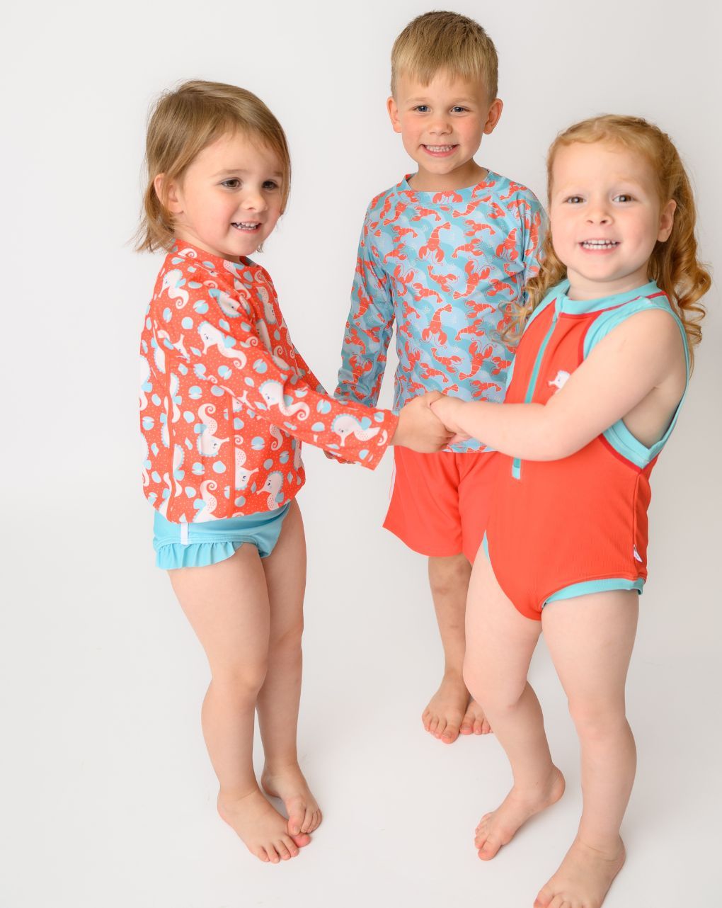 Zoocchini σετ uv μαγιό και μπλούζα sally the seahorse zoo16409 - Zoocchini