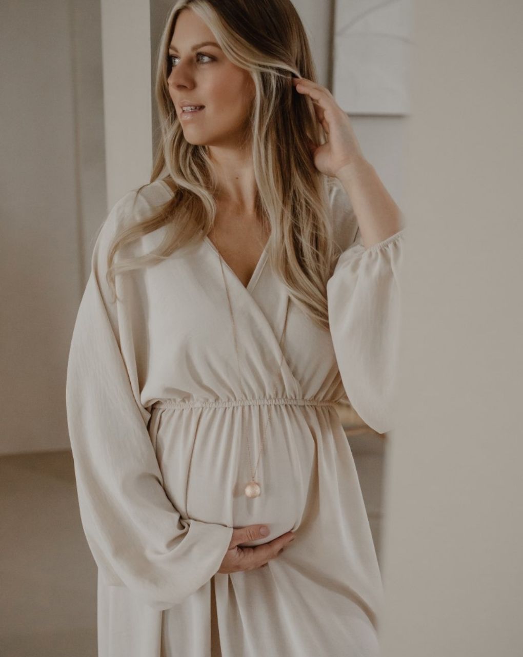 Proud mama μενταγιόν bola luna rose gold pm-572 - Proud Mama