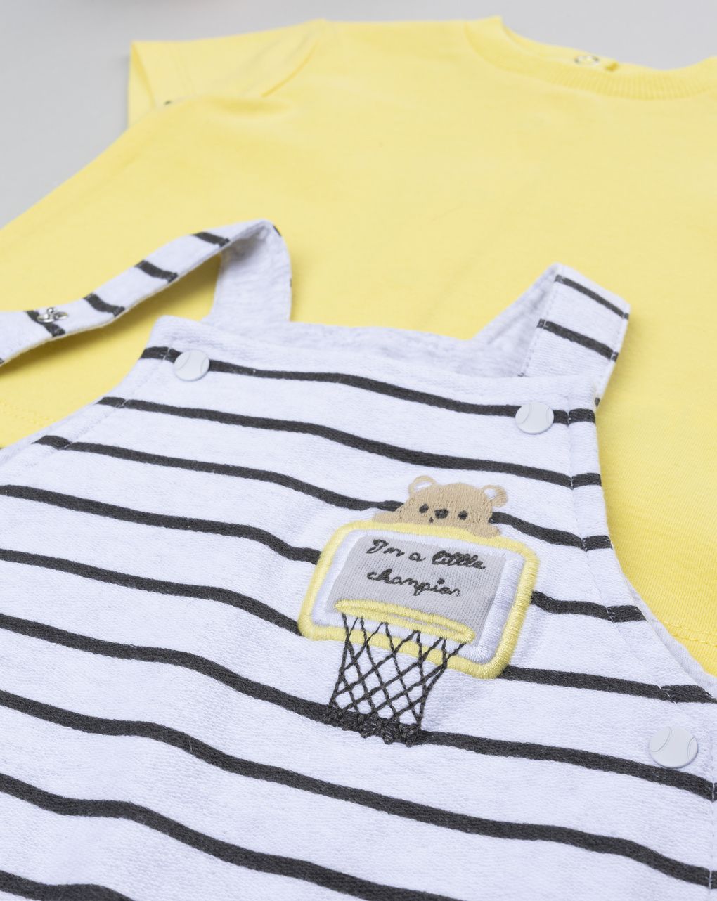 βρεφικό σετ t-shirt και σαλοπέτα basket για αγόρι - Prénatal