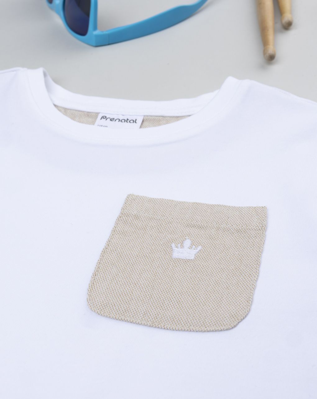 παιδικό t-shirt λευκό elegant για αγόρι - Prénatal