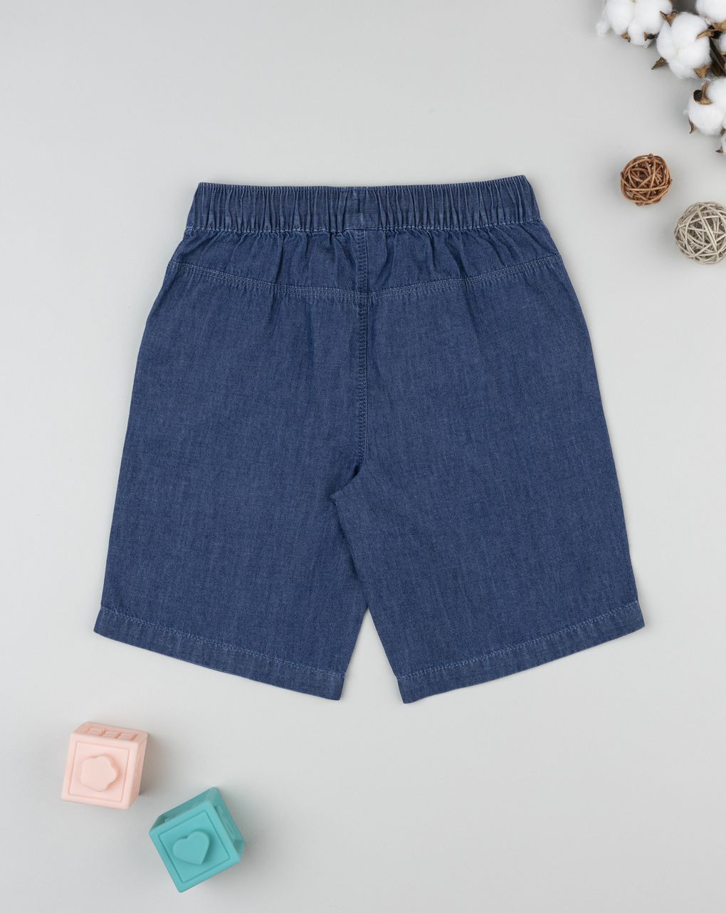 παιδικό τζιν σορτσάκι μπλε denim rules για αγόρι - Prénatal