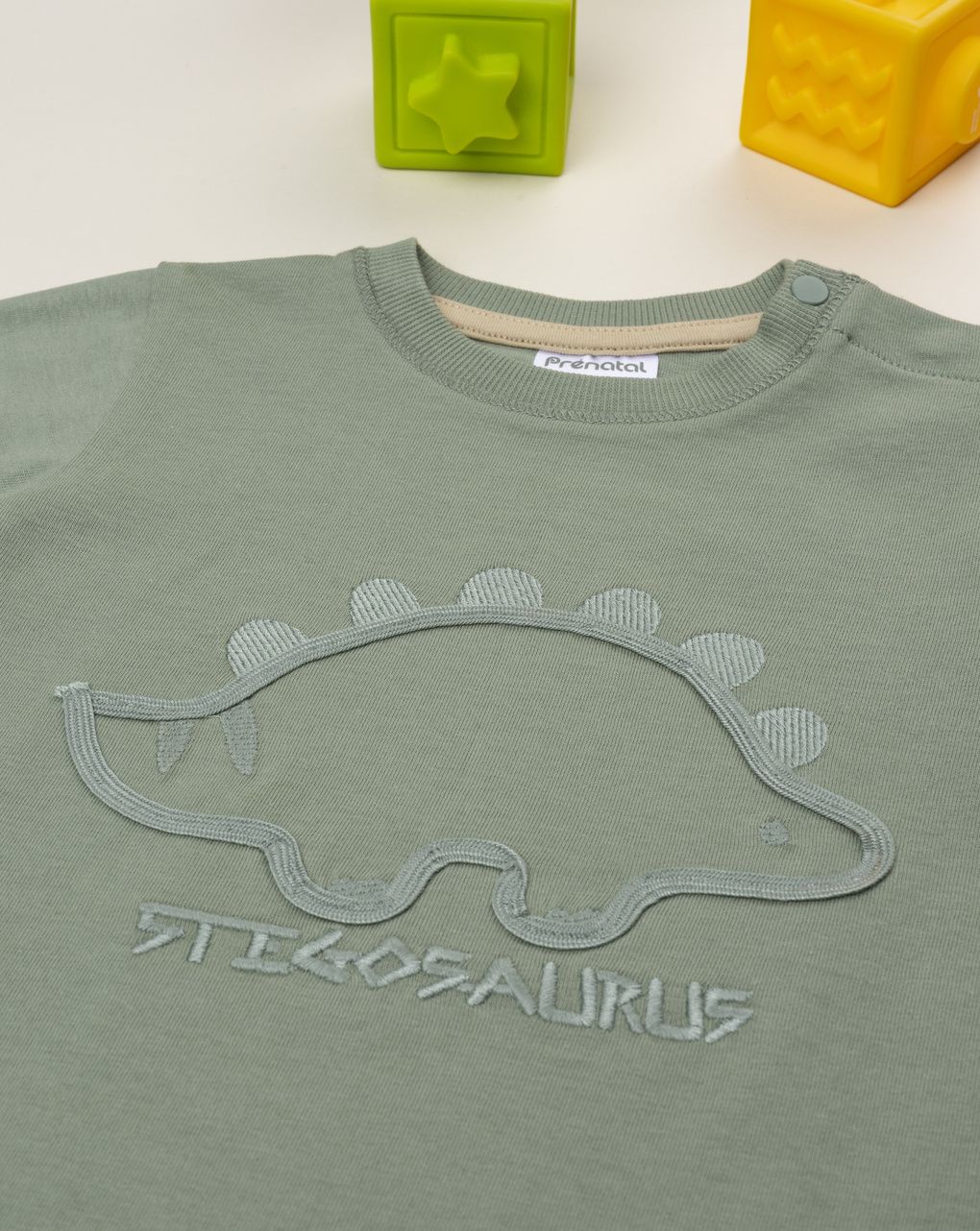 βρεφικό t-shirt λαδί dino για αγόρι - Prénatal