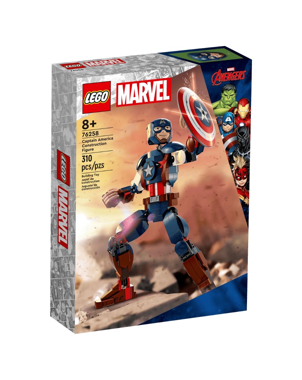 Lego marvel captain america construction figure 76258