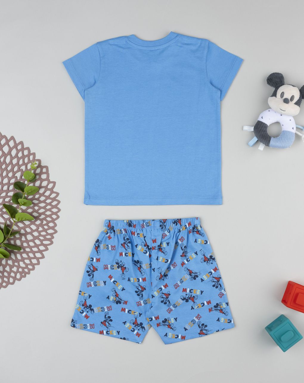 βρεφική πιτζάμα γαλάζια mickey για αγόρι - Prénatal