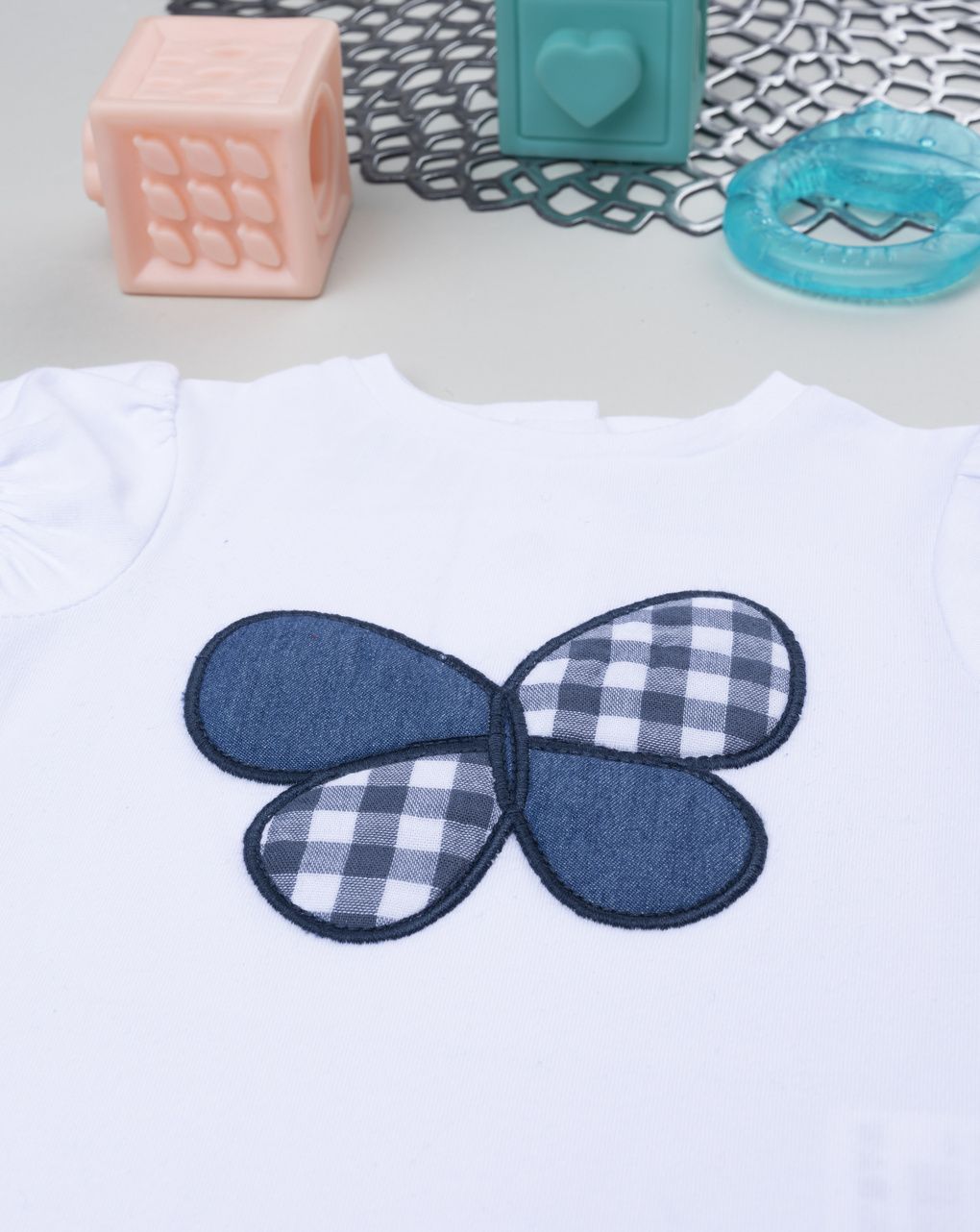 βρεφικό κορμάκι λευκό με πεταλούδα για κορίτσι - Prénatal