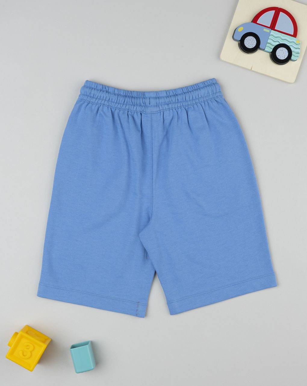 παιδικό σορτσάκι μπλε good vibes για αγόρι - Prénatal