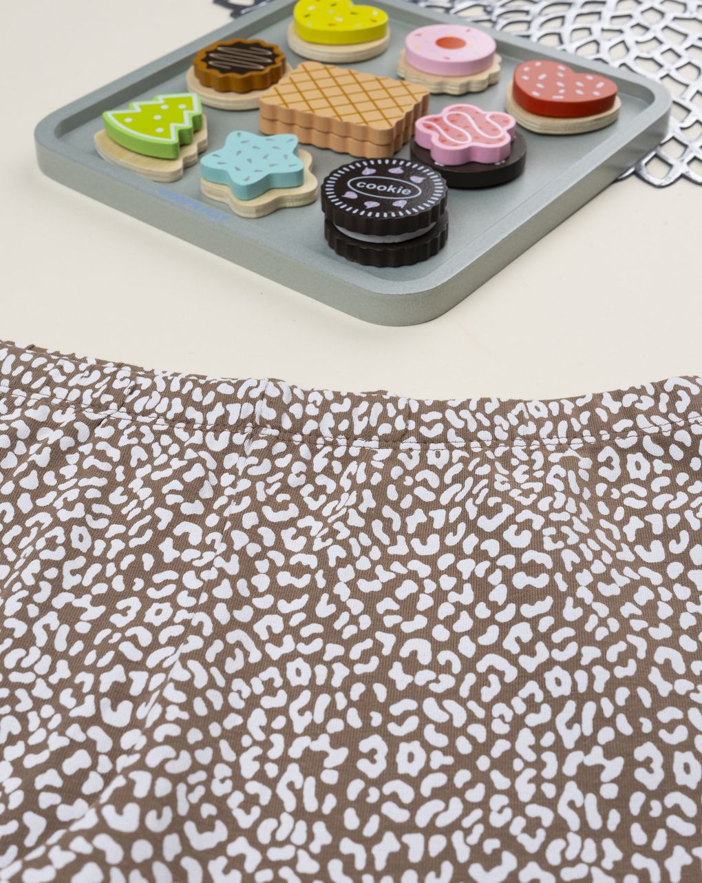 παιδικό κολάν καφέ animal print για κορίτσι - Prénatal