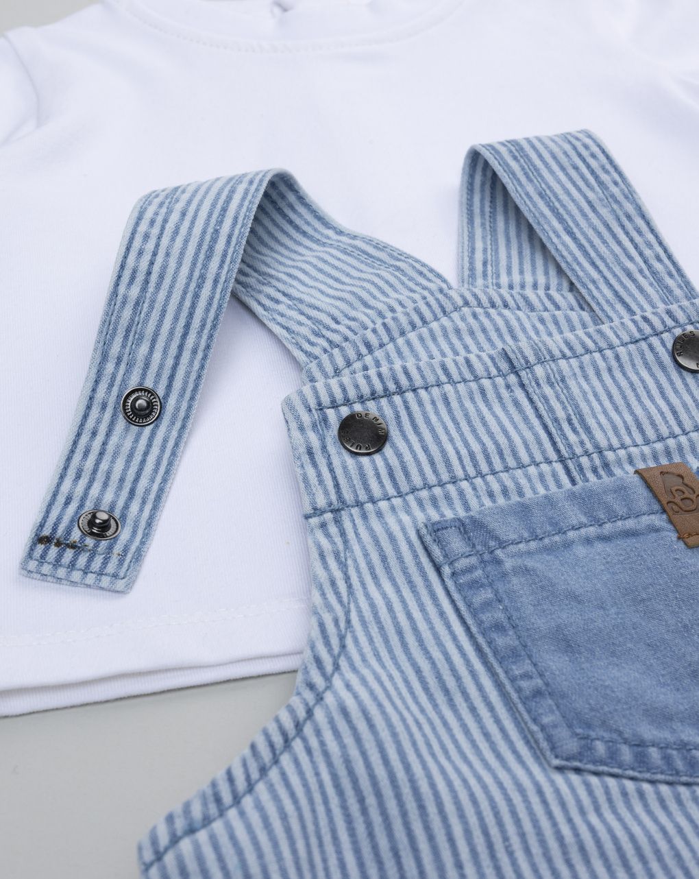 βρεφικό σετ t-shirt και τζιν σαλοπέτα για αγόρι - Prénatal