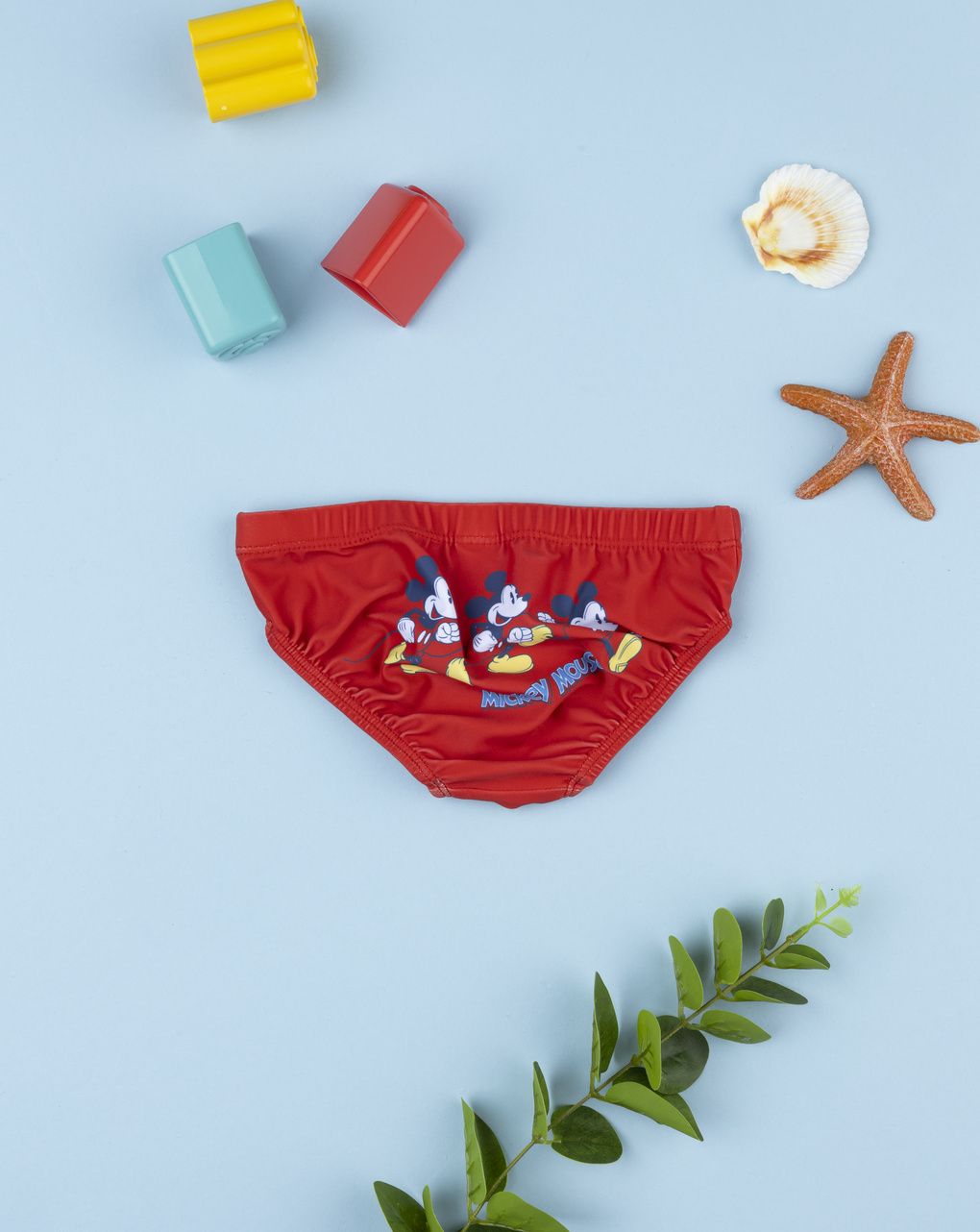 βρεφικό μαγιό σλιπ κόκκινο mickey για αγόρι - Prénatal