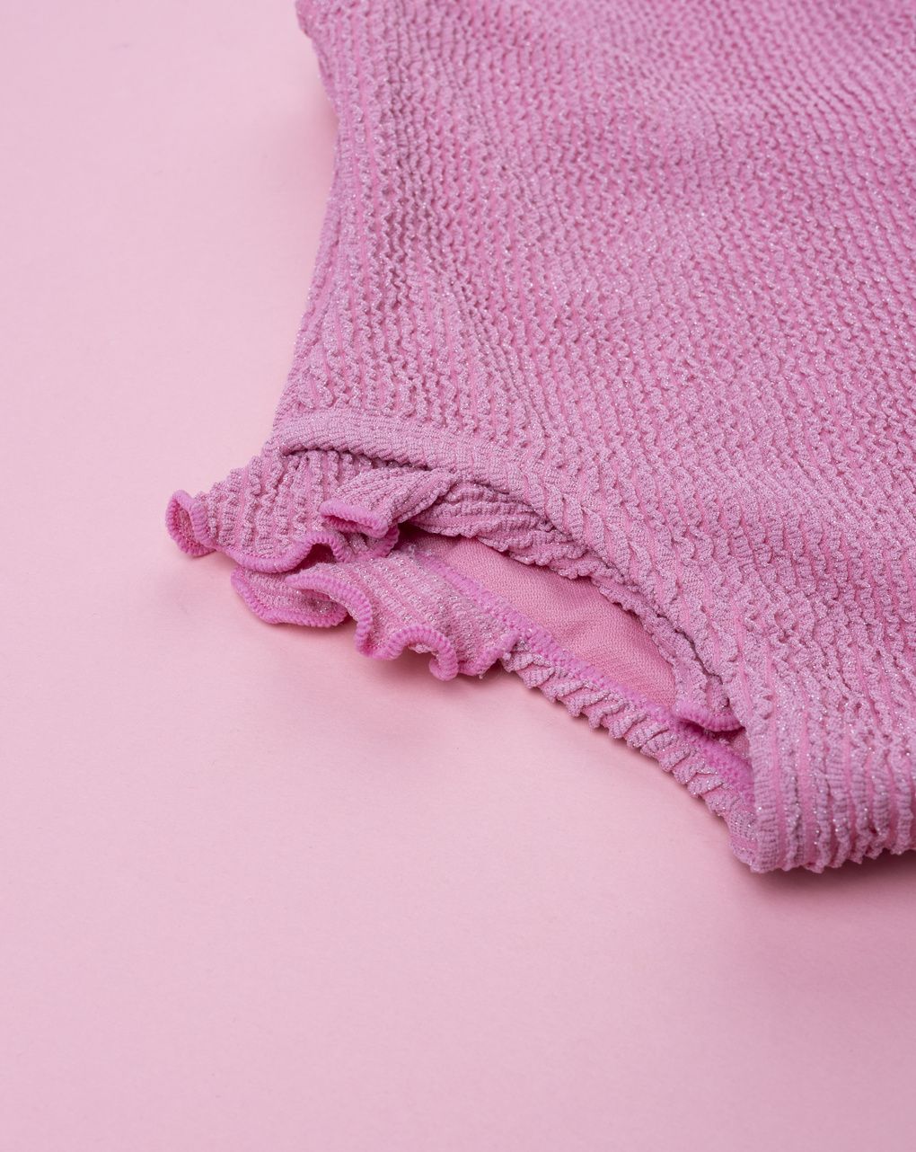 βρεφικό ολόσωμο μαγιό ροζ lurex για κορίτσι - Prénatal