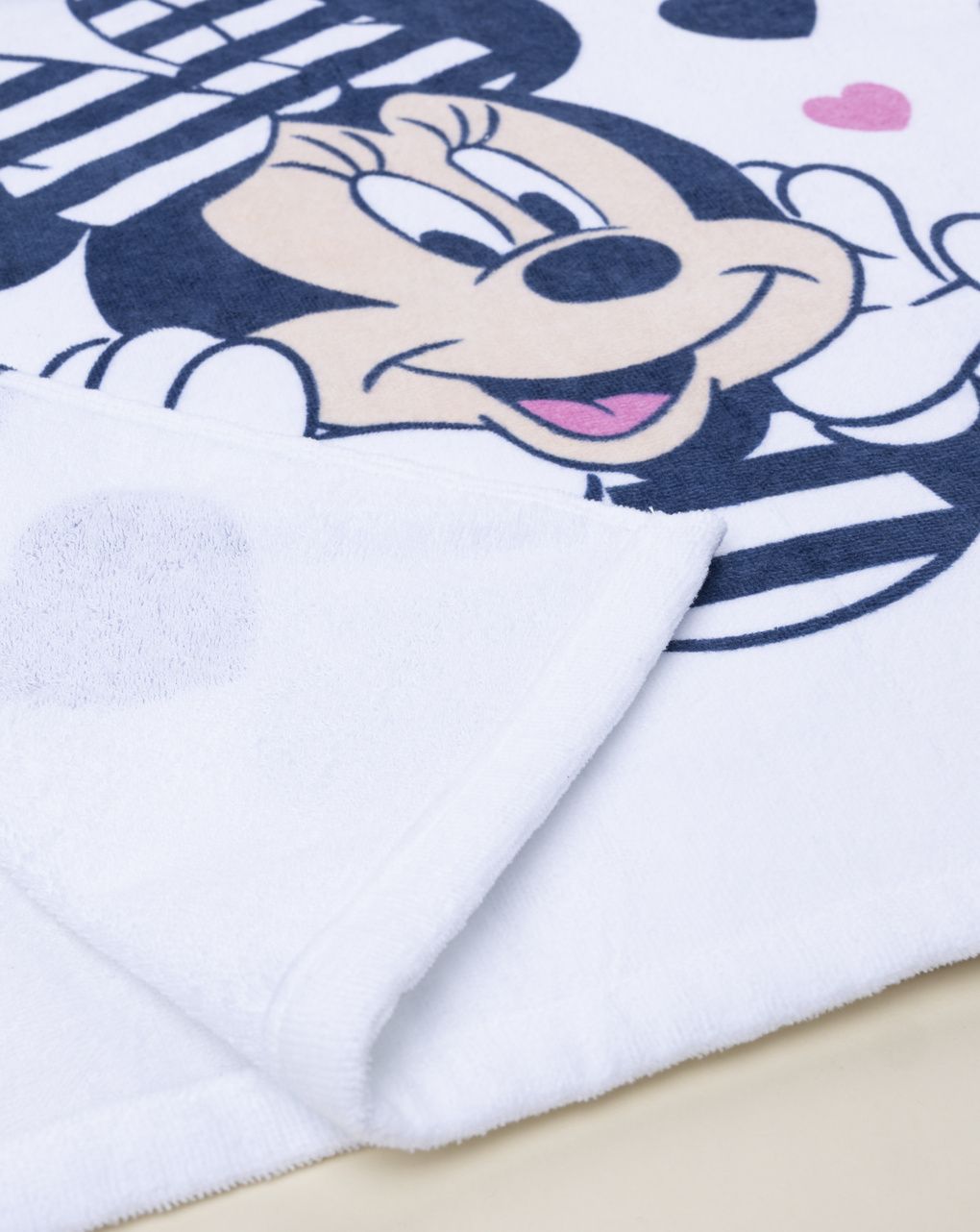 βρεφικό πόντσο θαλάσσης λευκό minnie για κορίτσι - Prénatal