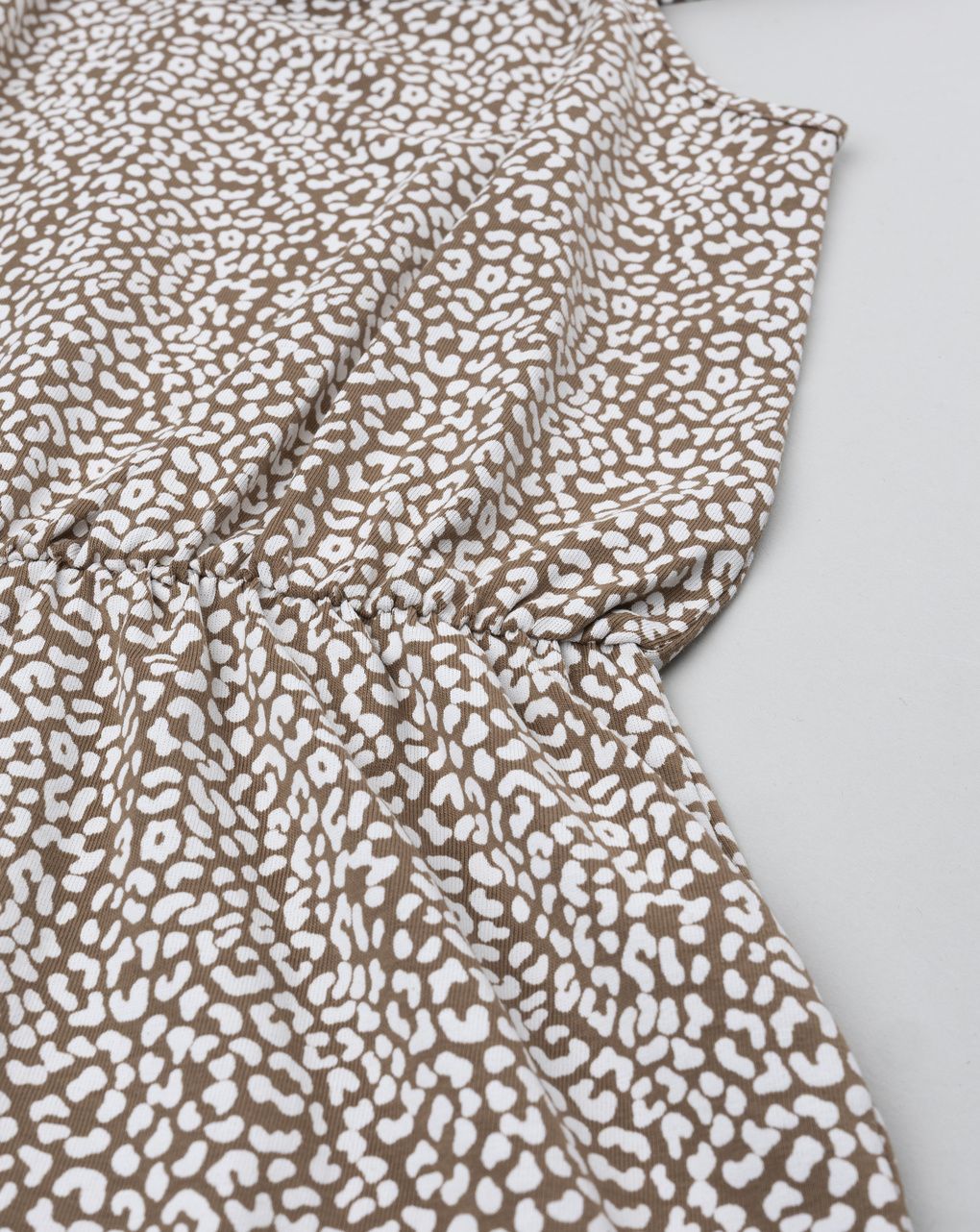 παιδική ολόσωμη φόρμα καφέ animal print για κορίτσι - Prénatal