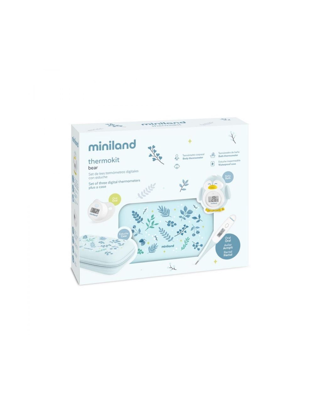 Miniland σετ 3 θερμόμετρων thermokit bear ml89742 - Miniland
