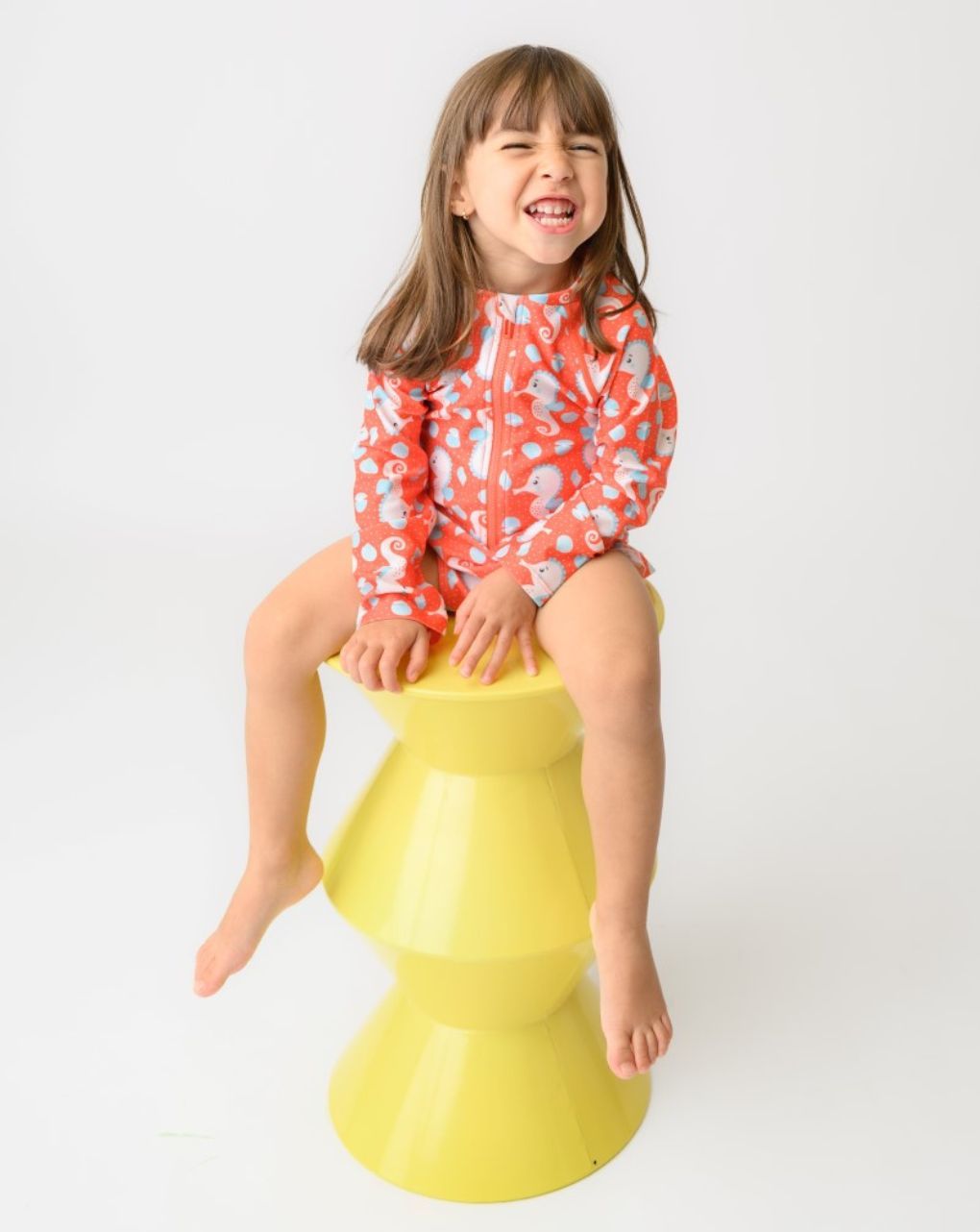 Zoocchini ολόσωμο μαγιό με μανίκια uv sally the seahorse zoo12604 - Zoocchini