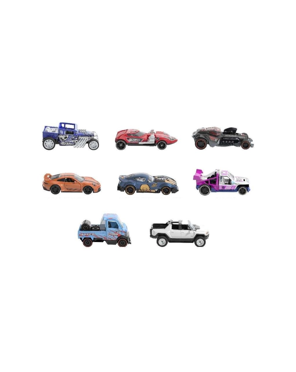 Hot wheels pull-back speeders die-cast αυτοκινητάκι 1:43 hpr70 (διάφορα σχέδια) - Hot wheels