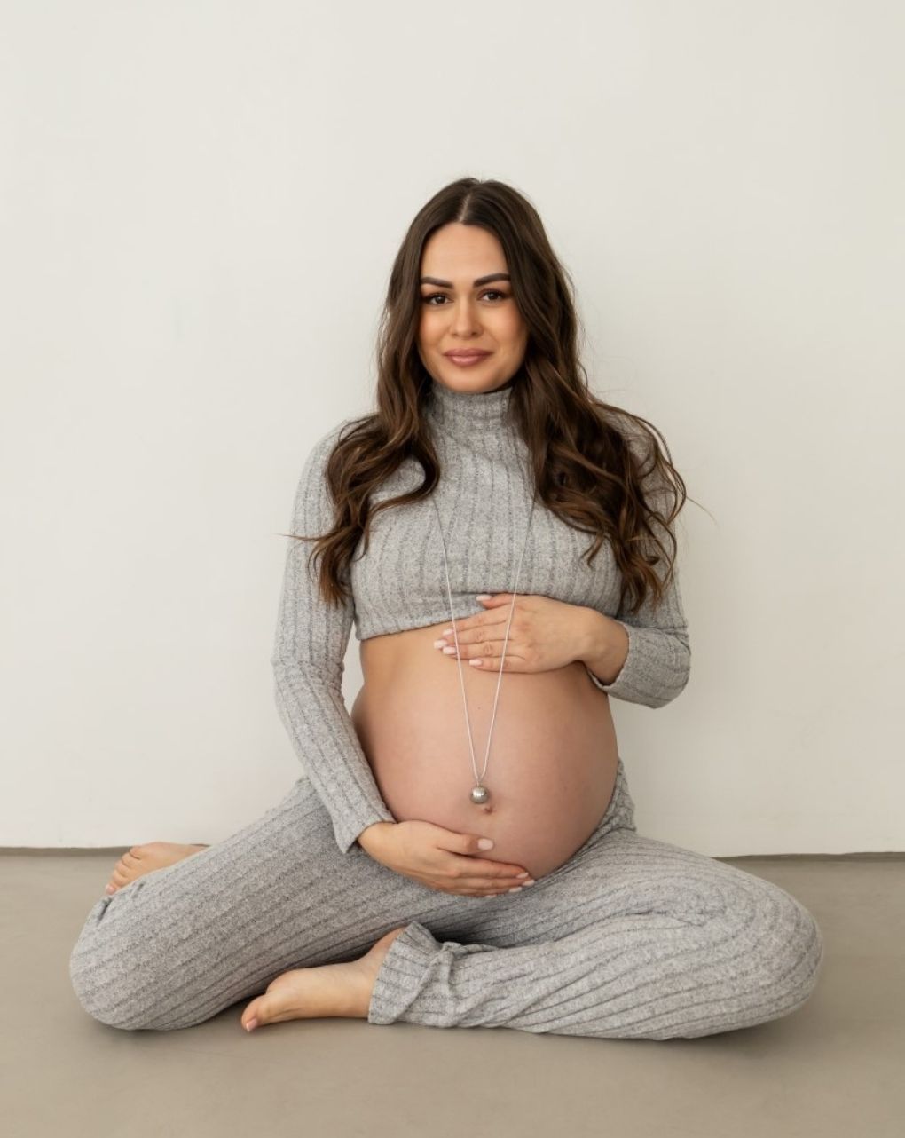 Proud mama μενταγιόν bola sofie silver grey pm-666 - Proud Mama