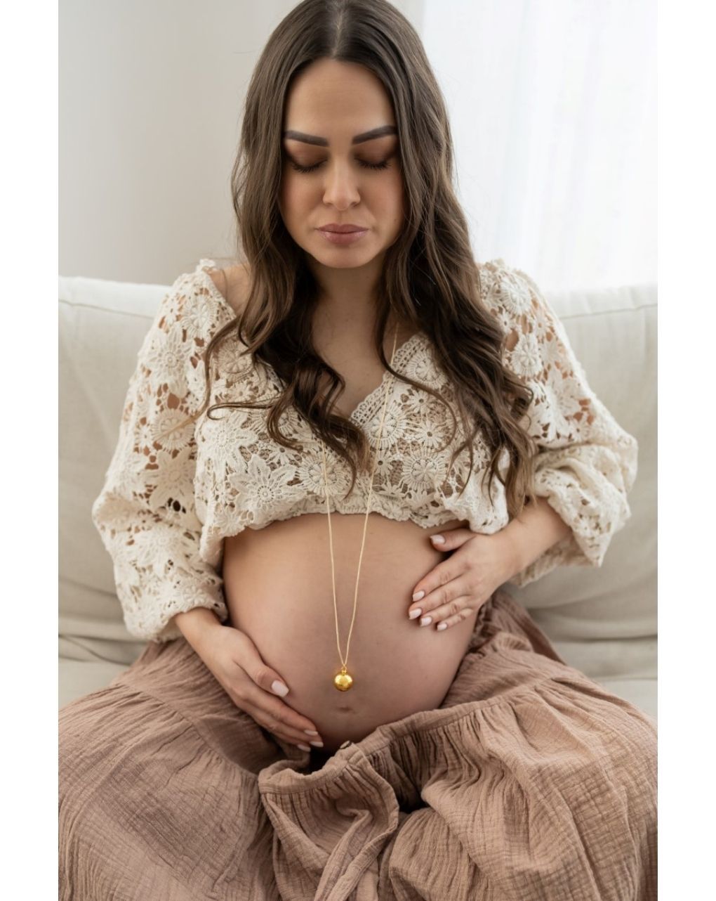 Proud mama μενταγιόν bola sofie gold pm-672 - Proud Mama