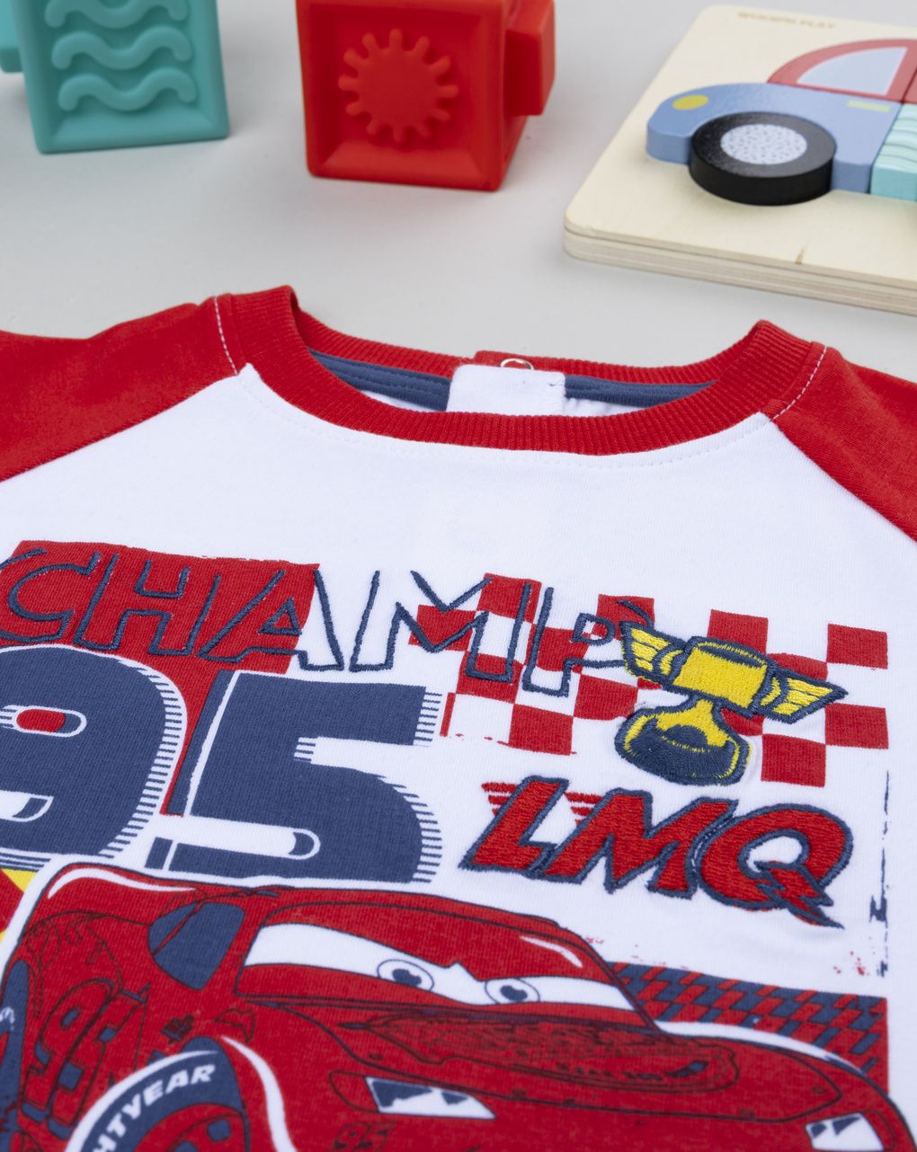 βρεφικό σετ t-shirt και σορτσάκι cars για αγόρι - Prénatal