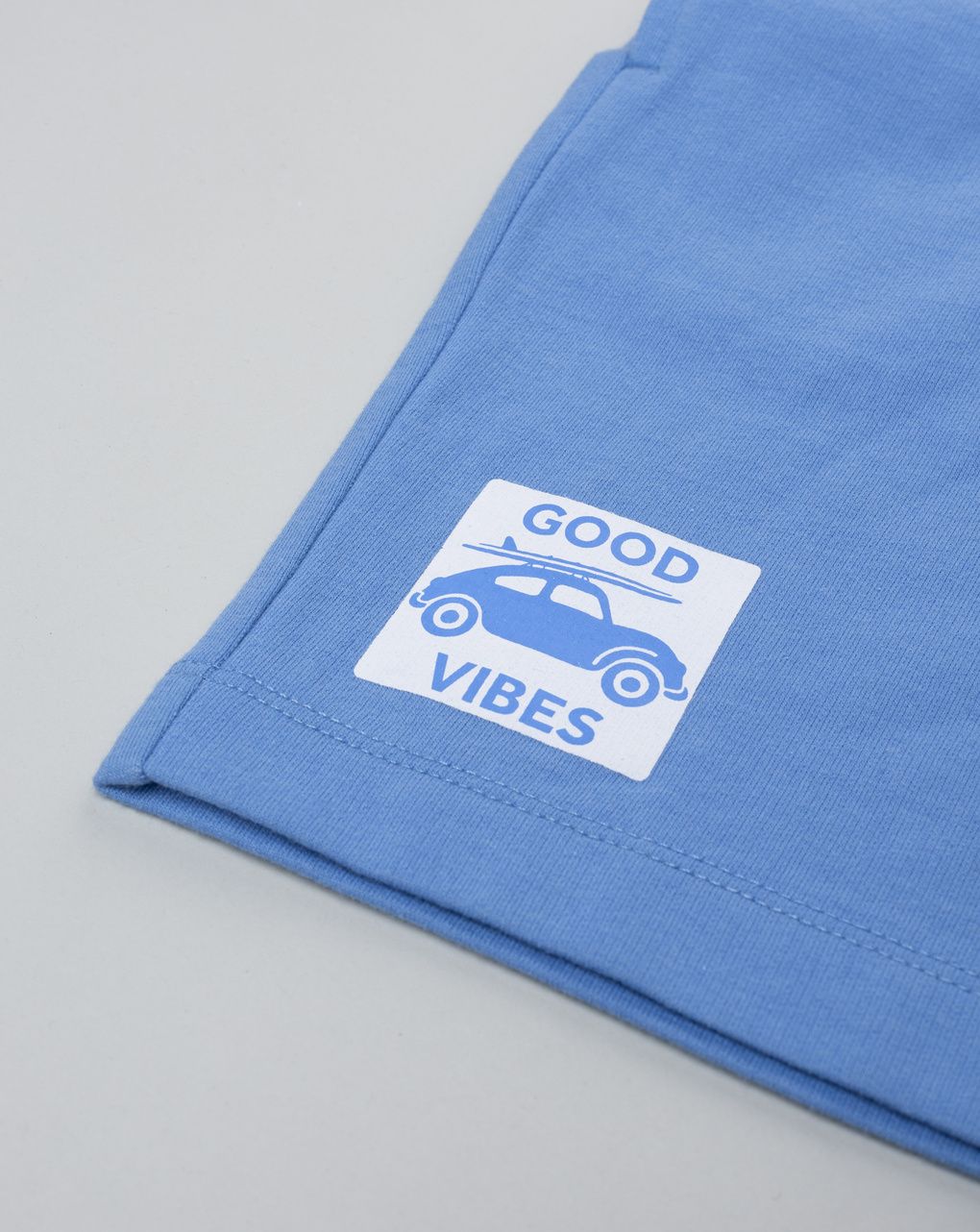 παιδικό σορτσάκι μπλε good vibes για αγόρι - Prénatal