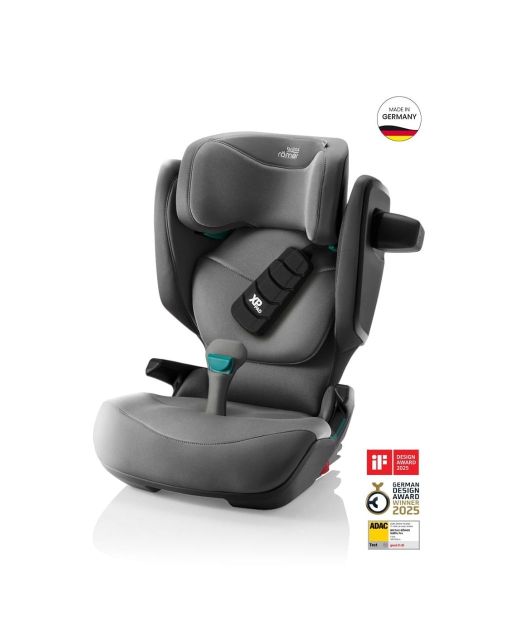 Britax romer κάθισμα αυτοκινήτου kidfix pro style i-size (100-150cm) mineral grey br-3003035-02