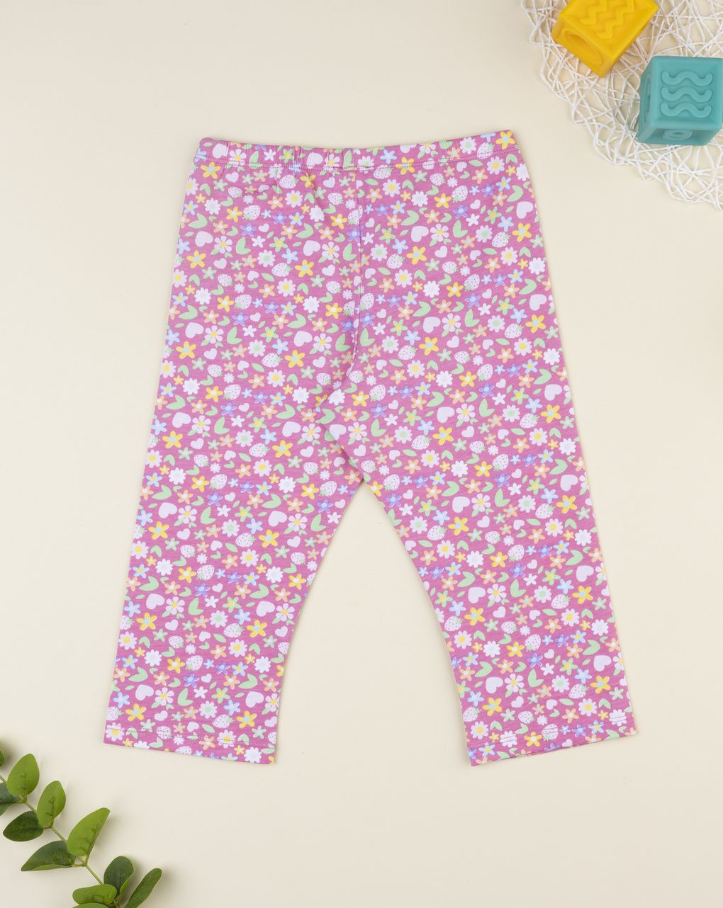 παιδικό κολάν ροζ φλοράλ για κορίτσι - Prénatal