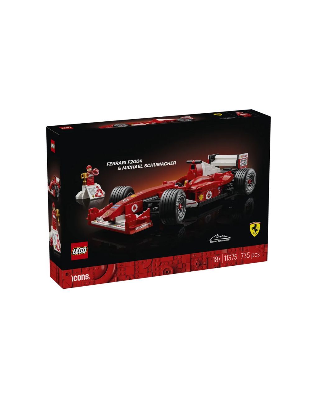Lego icons ferrari f2004 & michael schumacher 11375 - LEGO, LEGO Icons