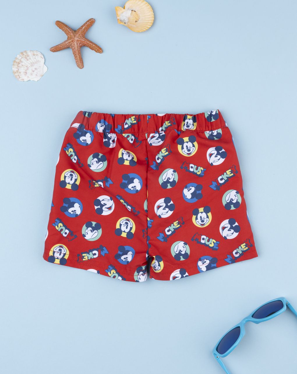 βρεφικό μαγιό boxer κόκκινο mickey για αγόρι - Prénatal