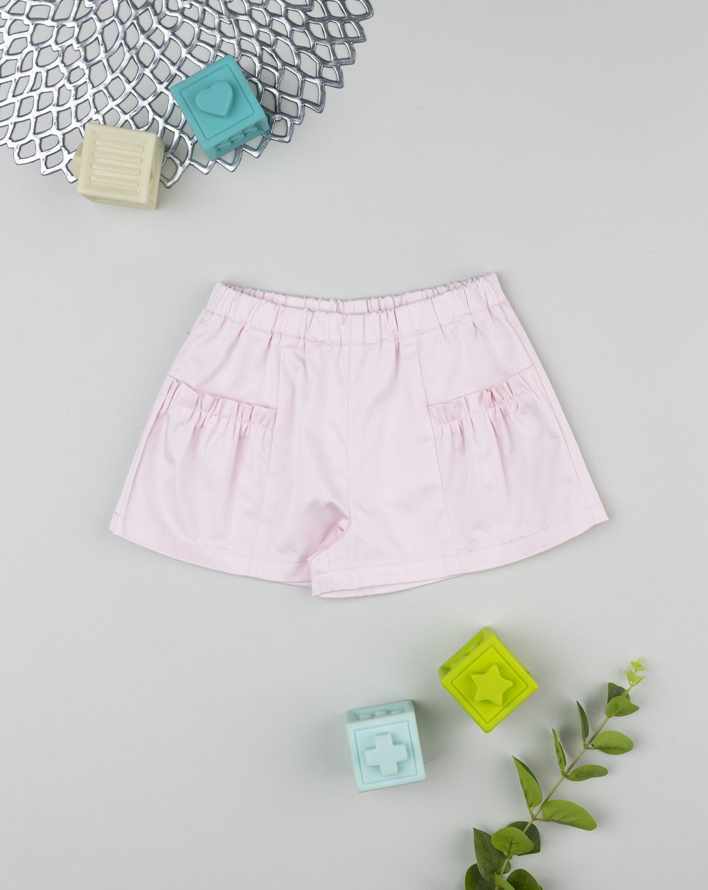 βρεφικό σορτσάκι elegant ροζ για κορίτσι