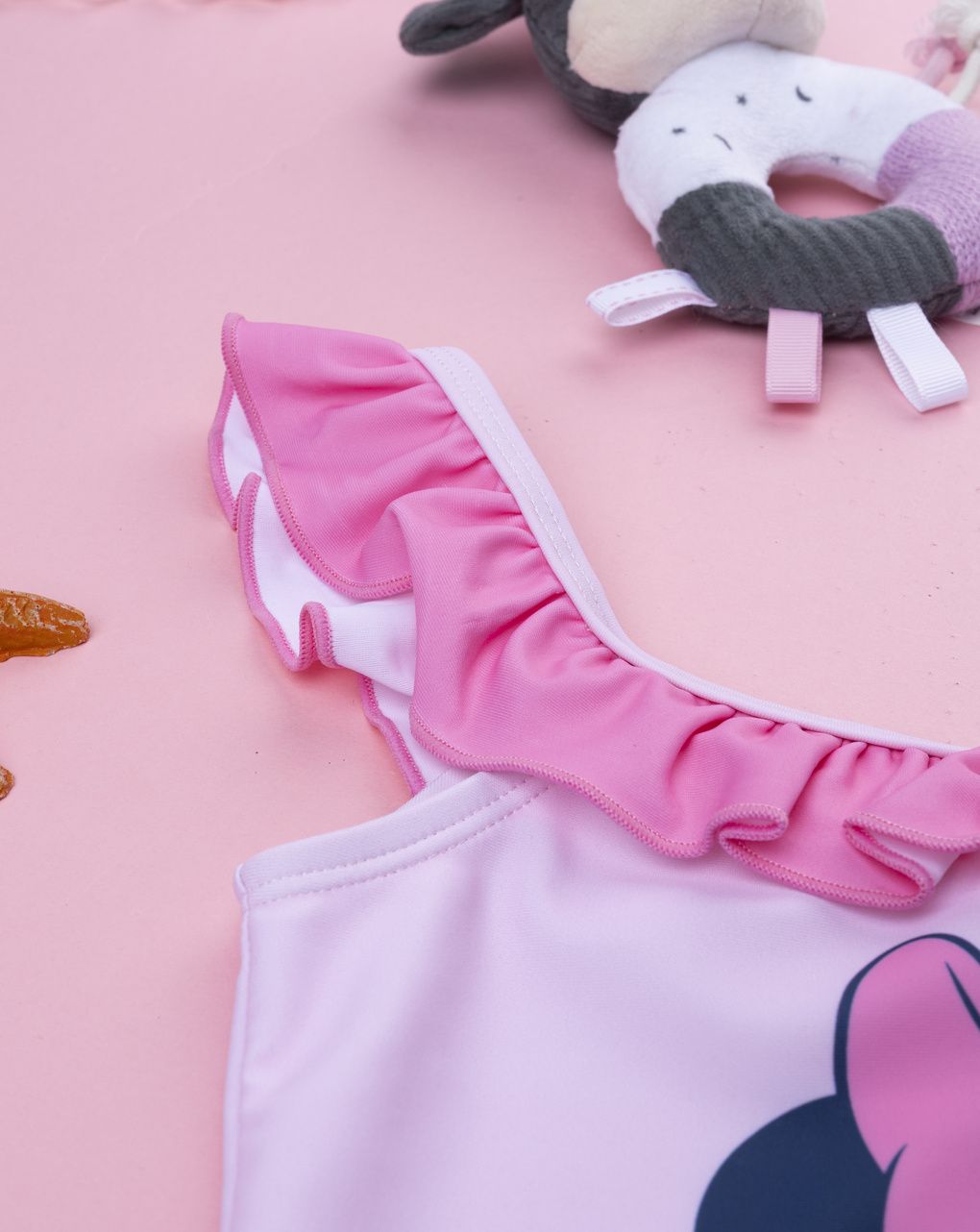 παιδικό ολόσωμο μαγιό ροζ minnie για κορίτσι - Prénatal