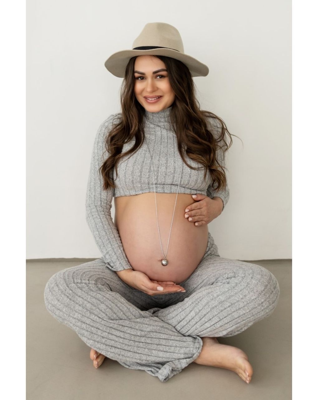 Proud mama μενταγιόν bola sofie silver grey pm-666 - Proud Mama