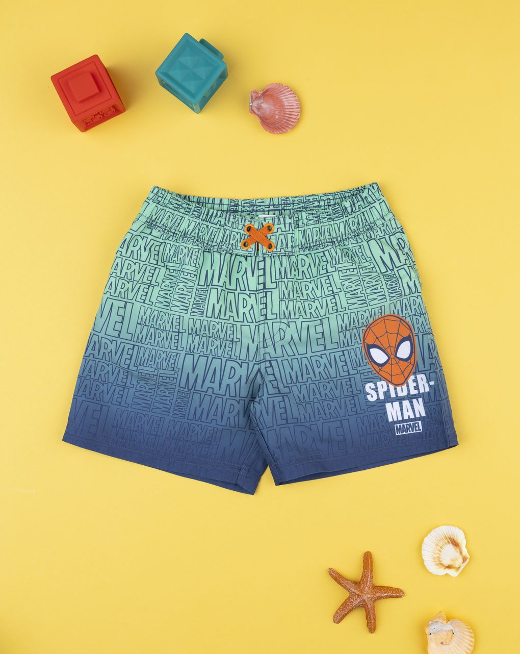 παιδικό μαγιό boxer μπλε spiderman για αγόρι