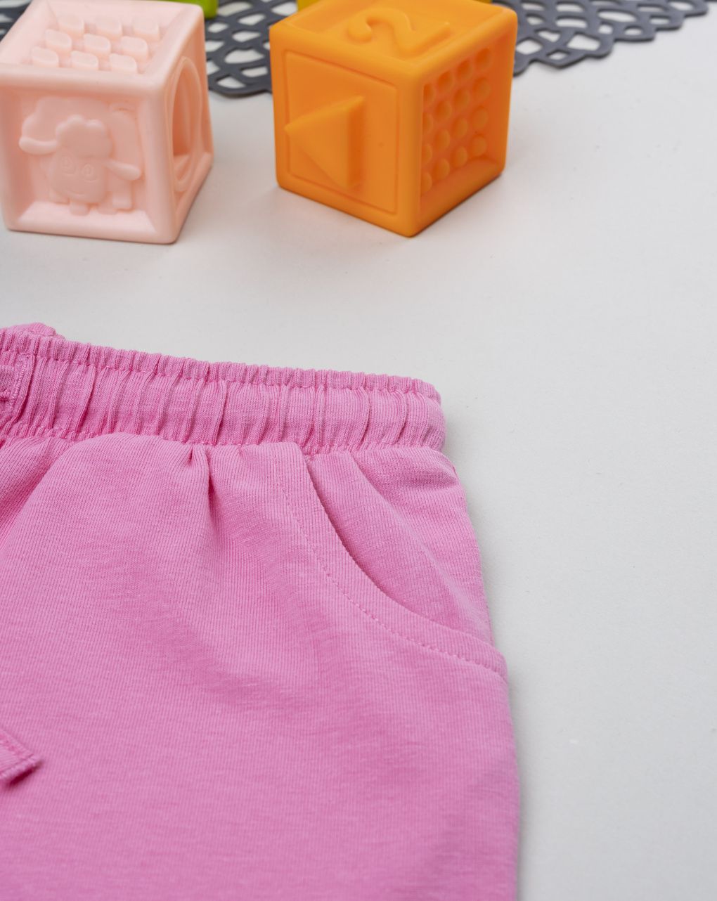 βρεφικό σορτσάκι ροζ με καρδούλα για κορίτσι - Prénatal