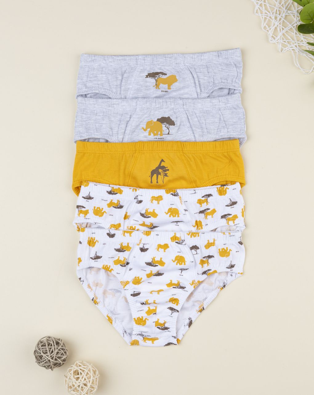 παιδικά σλιπ πακέτο x5 savana για αγόρι
