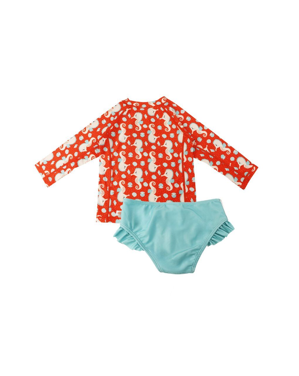 Zoocchini σετ uv μαγιό και μπλούζα sally the seahorse zoo16409 - Zoocchini