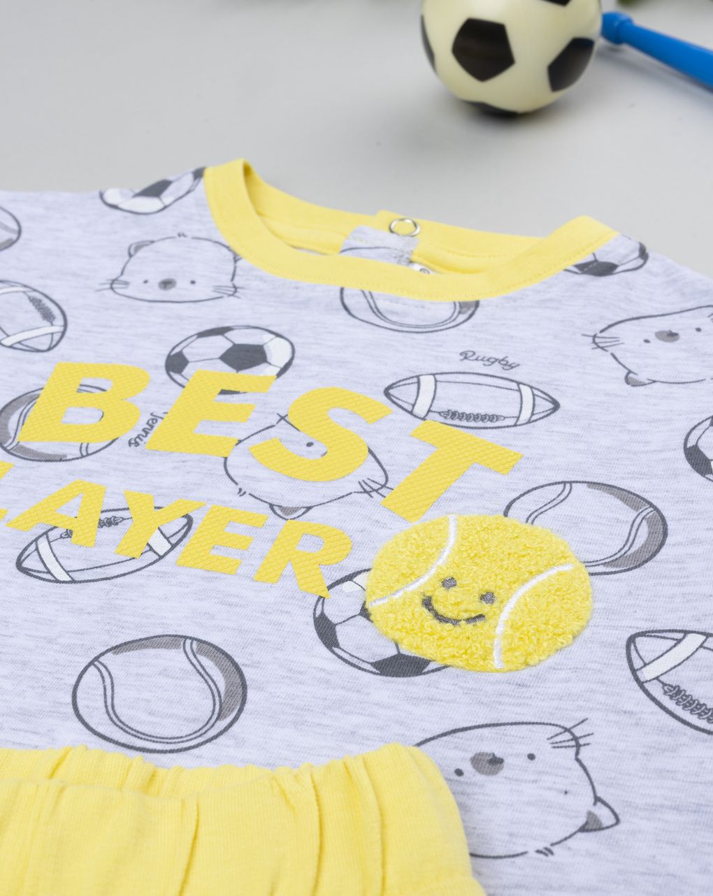 βρεφικό σετ t-shirt και σορτσάκι best player για αγόρι - Prénatal