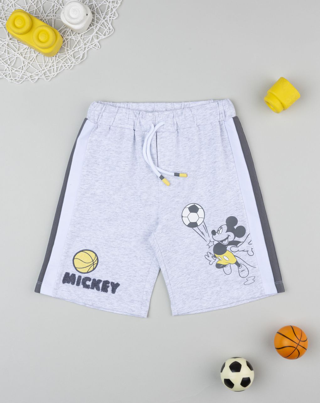 παιδικό σορτσάκι γκρι mickey για αγόρι