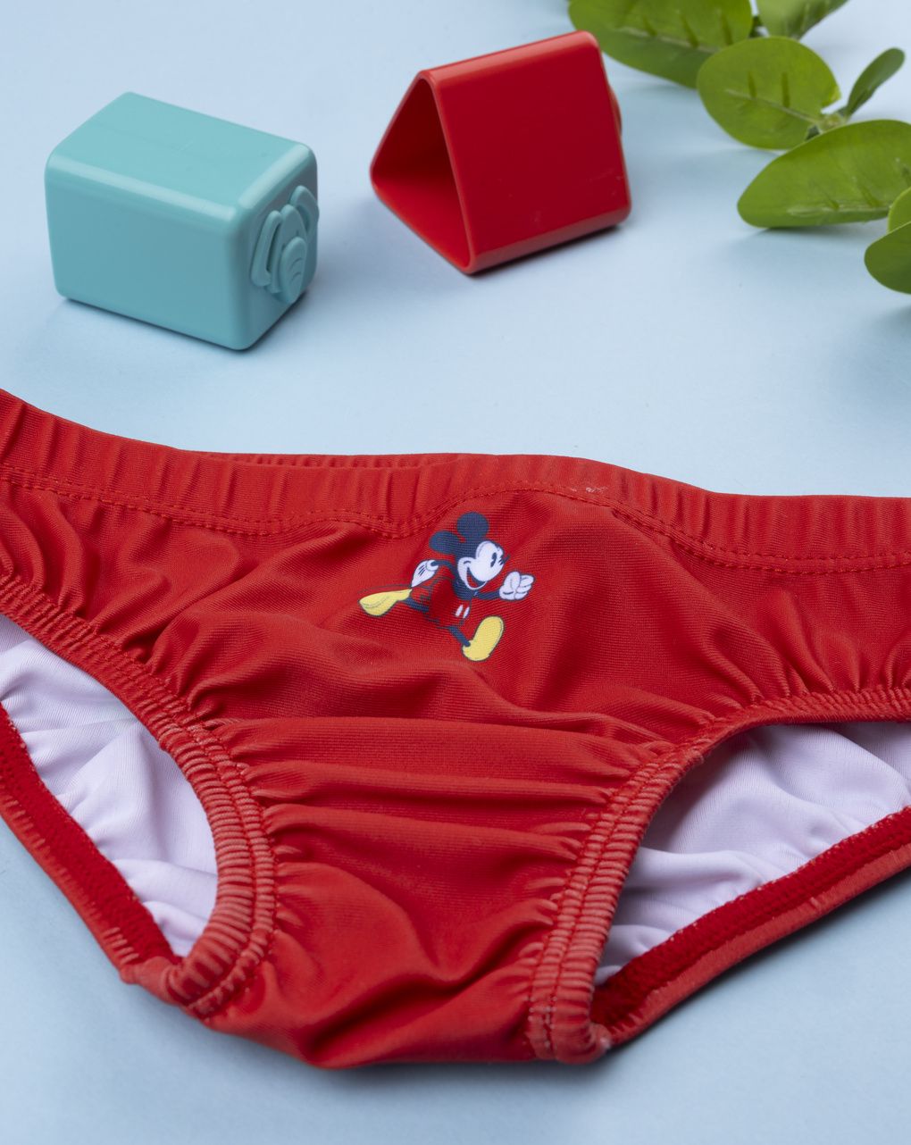 βρεφικό μαγιό σλιπ κόκκινο mickey για αγόρι - Prénatal