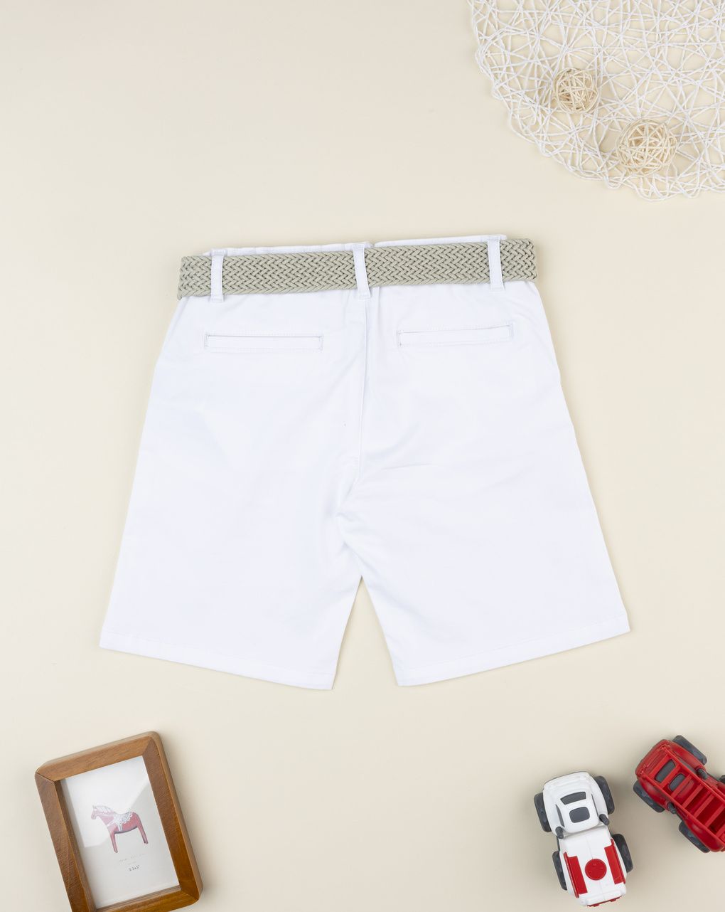παιδική βερμούδα elegant λευκή για αγόρι - Prénatal