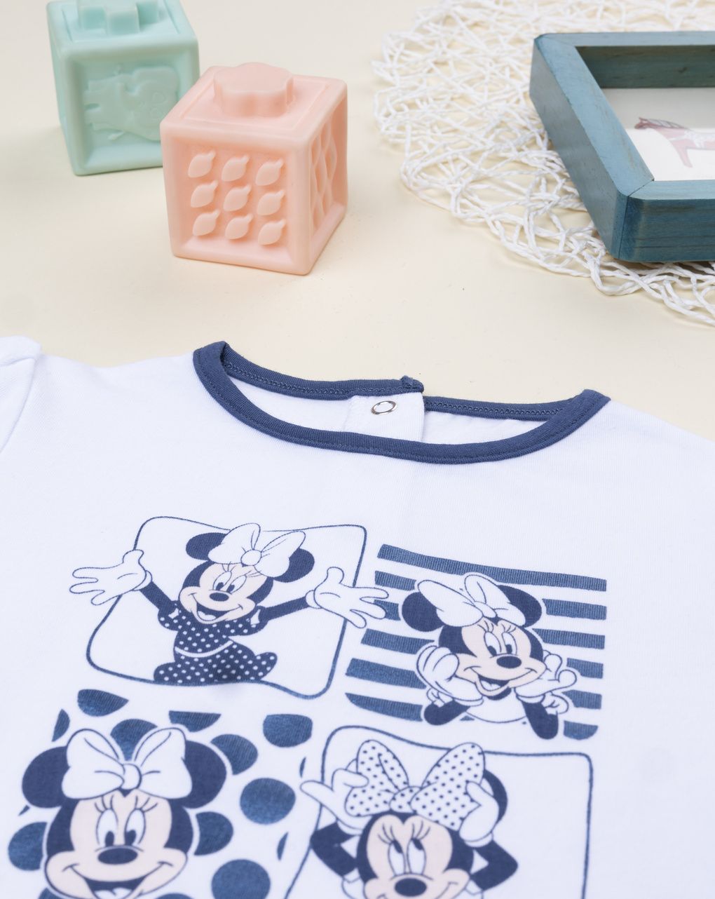βρεφικό t-shirt λευκό minnie για κορίτσι - Prénatal