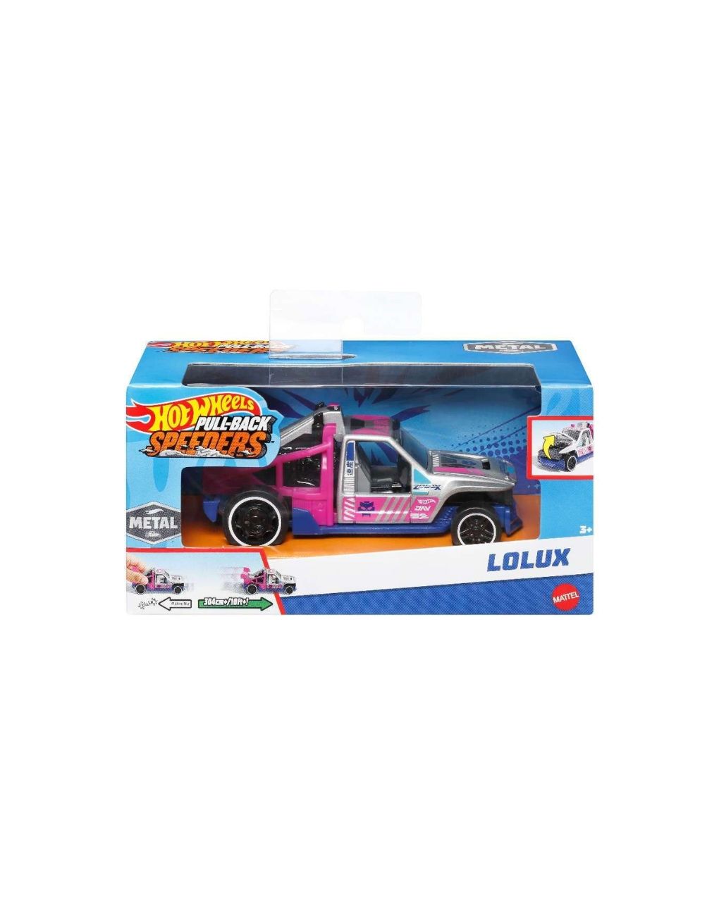 Hot wheels pull-back speeders die-cast αυτοκινητάκι 1:43 hpr70 (διάφορα σχέδια) - Hot wheels