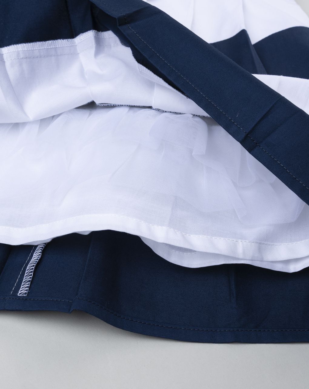 βρεφικό φόρεμα ριγέ μπλε/λευκό elegant για κορίτσι - Prénatal